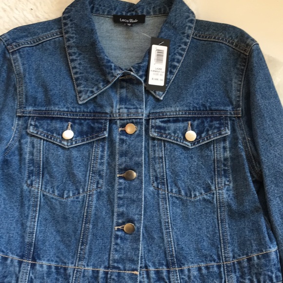 Lea & Viola denim jacket flannel bottom XS - Picture 4 of 8